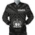 Samoa Men's Bomber Jacket - Samoa Seal In Polynesian Tattoo Style Black - Polynesian Pride