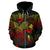 Palau Polynesian Zip up Hoodie Turtle Hibiscus Reggae - Polynesian Pride