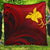 Papua New Guinea Premium Quilt - Raggiana Bird of Paradise Polynesian Patterns Red - Polynesian Pride