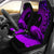 Palau Car Seat Covers - Palau Map Hibiscus And Wave Purple - K6 - Polynesian Pride