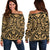 Polynesian Women's Off Shoulder Sweater 20 Gold - Polynesian Pride