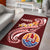 Tahiti Area Rug - Tahiti Seal Polynesian Patterns Plumeria Red - Polynesian Pride