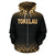 Tokelau Polynesian All Over Zip up Hoodie Gold Fog - Polynesian Pride