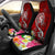 Tonga Car Seat Covers - Turtle Plumeria (Red) - Polynesian Pride