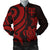 Fiji Polynesian Men Bomber Jacket - Red Tentacle Turtle Red - Polynesian Pride