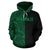 Hawaii Kanaka Polynesian Hoodie The Half Green - Polynesian Pride