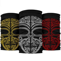 New Zealand Maori Bandana, Ta Moko Mask Bandana 3pcs package One Size - Polynesian Pride