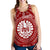 Tahiti Women's Racerback Tank - Tahiti Seal In Polynesian Tattoo Style (Red) - Polynesian Pride