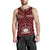 Samoa Personalised Men's Tank Top - Samoa Seal In Polynesian Tattoo Style (Red) - Polynesian Pride