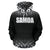 Samoa All Over Hoodie Fog Black Style - Polynesian Pride