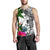 Wallis And Futuna Men's Tank Top White - Turtle Plumeria Banana Leaf - Polynesian Pride