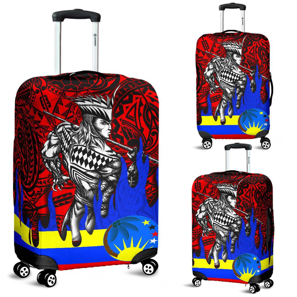 Kapingamarangi Luggage Cover Red - Polynesian Pride