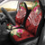 Fiji Polynesian Car Seat Covers - Summer Plumeria (Red) Universal Fit Red - Polynesian Pride