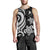 Yap Micronesian Men Tank Top - White Tentacle Turtle - Polynesian Pride