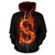 Samoa All Over Zip up Hoodie Polynesian Fire Style - Polynesian Pride