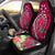 Hawaii Car Seat Covers - Turtle Plumeria Polynesian Tattoo Pink Color Universal Fit Pink - Polynesian Pride