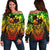 Tonga Polynesian Women's Off Shoulder Sweater - Tattoo Pattern With Seal Reggae Art - Polynesian Pride