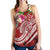 Kosrae Polynesian Women's Racerback Tank - Summer Plumeria (Red) - Polynesian Pride