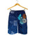 American Samoa Polynesian Men's Shorts - Blue Polynesian Eagle - Polynesian Pride