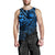 Samoa Polynesian Tank Top (Men) - Blue Turtle Flowing - Polynesian Pride