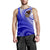 American Samoa Polynesian Men's Tank Top - Bald Eagle (Blue) - Polynesian Pride