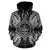 Palau Polynesian All Over Zip up Hoodie Map Black - Polynesian Pride