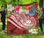 Polynesian Samoa Premium Quilt - Summer Plumeria (Red) - Polynesian Pride