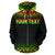 Papua New Guinea Polynesian All Over Custom Zip up Hoodie Reggae Fog - Polynesian Pride