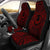 Pohnpei Car Seat Cover - Pohnpei Coat Of Arms Polynesian Red Black Universal Fit Red - Polynesian Pride