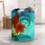 Palau Laundry Basket - Tropical Flowers Style Laundry Basket - Palau One Size Blue - Polynesian Pride