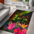 Fiji Polynesian Area Rug - Hibiscus and Banana Leaves Reggae - Polynesian Pride