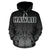 Hawaii Kanaka Polynesian Hoodie White Neon Style - Polynesian Pride