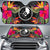 Yap Auto Sun Shades - Hibiscus Pattern Auto Sun Shade Universal Fit Black - Polynesian Pride