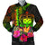 Samoa Polynesian Men's Bomber Jacket - Hibiscus and Banana Leaves Reggae - Polynesian Pride