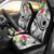 Nauru Polynesian Car Seat Covers - Summer Plumeria (White) Universal Fit White - Polynesian Pride