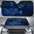 Tonga Auto Sun Shades Turtle Hibiscus Blue Auto Sun Shade Universal Fit Blue - Polynesian Pride