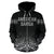 American Samoa All Over Zip up Hoodie Polynesian Fog - Polynesian Pride