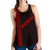 Hawaii Kakau Polynesian Turtle Map Women's Racerback Tank - Red - Ohana Style - Polynesian Pride