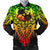 Tonga Polynesian Men's Bomber Jacket - Tattoo Pattern With Seal Reggae - Polynesian Pride