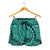 Polynesian Maori Lauhala Turquoise Women's Short - Polynesian Pride