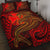 Polynesian Wallis and Futuna Quilt Bed Set - Red Shark Polynesian Tattoo Red - Polynesian Pride