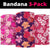 Hawaiian Hibiscus Pink Set Bandana 3-Pack - Polynesian Pride