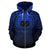 Samoa All Over Zip up Hoodie Lift up Blue - Polynesian Pride