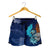 American Samoa Polynesian Women's Shorts - Blue Polynesian Eagle Women Blue - Polynesian Pride