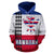 Hawaiian Flag Polynesian Hoodie Line Style - Polynesian Pride