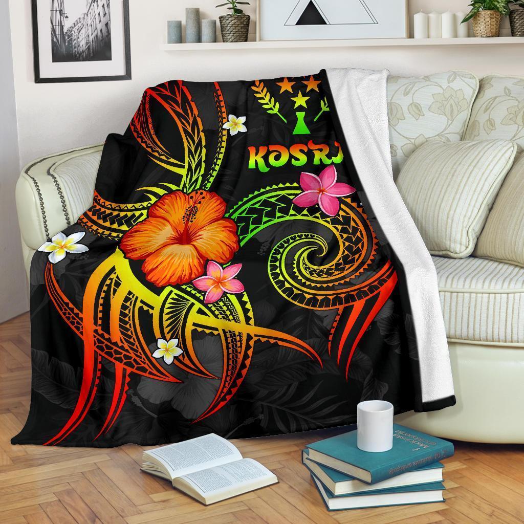 Kosrae Polynesian Premium Blanket - Legend of Kosrae (Reggae) White - Polynesian Pride