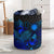 Northern Mariana Islands Laundry Basket - Polynesian Turtle Hibiscus Blue Laundry Basket One Size Blue - Polynesian Pride