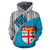 Fiji Tapa Hoodie Fiji Flag 03 - Polynesian Pride