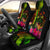 Fiji Polynesian Personalised Car Seat Covers - Hibiscus and Banana Leaves Universal Fit Reggae - Polynesian Pride