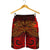 Pohnpei Men's Shorts - Red Shark Polynesian Tattoo - Polynesian Pride